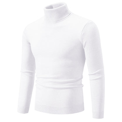 Men's Soft Cotton Slim Fit Turtleneck Sweater